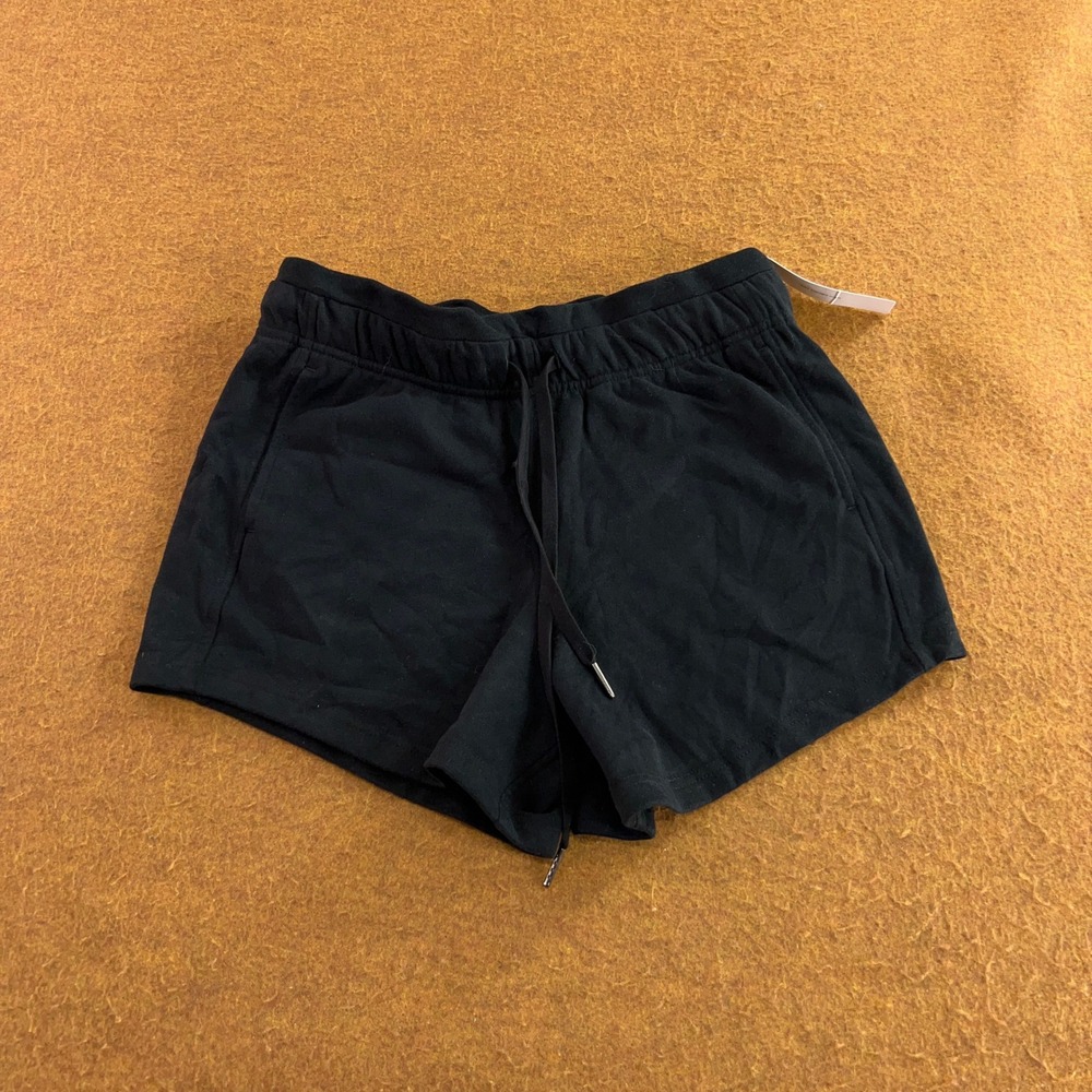 Ododos Womens XS Black Drawstring Elastic Waist Athletic Lounge Shorts NWT